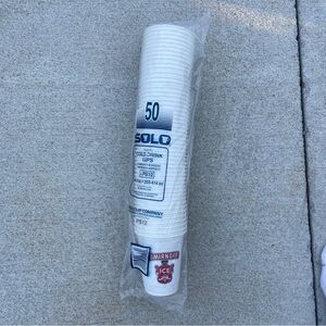 Vintage Beer Smirnoff 50 Count White Solo plastic cups NEW OLD STOCK
